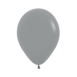A pack of 50 5-inch Fashion Urban Grey Latex Balloons, manufactured by Sempertex