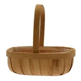 A Natural Softwood Trug Basket, measuring approx. 28cm.