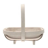 A White Softwood Trug Basket, measuring approx. 29.5cm.
