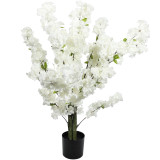 An 85cm white blossom tree.