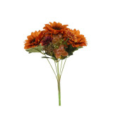 A Burnt Orange Mixed Daisy & Sunflower Bunch.