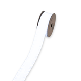 A White Pleated Edge Ribbon.