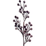 A 64cm Dark Red Frosted Berry Stem.