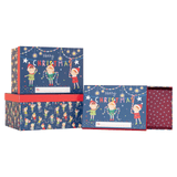 A set of 3 Christmas Elves Nesting Gift Boxes.