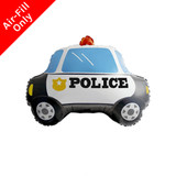 An unpackaged Police Car Foil Balloon.