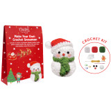 A Christmas Mini Crochet Kit, with a Snowman.