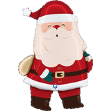 A 25 inch Santa Claus Foil Balloon, manufactured by Grabo.