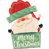 A 33 inch Christmas Timeless Santa Foil Balloon, manufactured by Betallic.