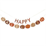 A Happy Halloween Pumpkin Card Banner.