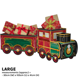 A Christmas Santa's Presents Train Large Gift Display.