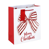 A Christmas Bow Medium Gift Bag.