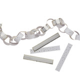 A pack of DIY White & Gold Scallop Edge Paper Chains.