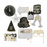 A pack of 10 New Year Photo Props.
