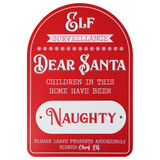 A Christmas Naughty or Nice Santa Sign.