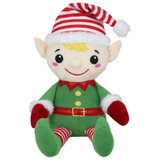 An 8 inch Happy Elf Sitting Plush.