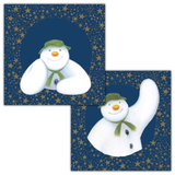 A pack of 20 The Snowman Snow Wonderful Paper Napkins.