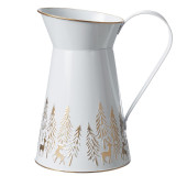 A White Forest Embossed Jug, measuring approx. 25cm.