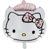A 30 inch Hello Kitty Paris Head Supershape Foil Balloon.