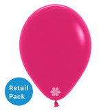 A pack of 12" Fashion Cosmo Pink Latex Balloons, manufactured by Sempertex.
