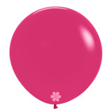 A pack of 24" Fashion Cosmo Pink Latex Balloons, manufactured by Sempertex.