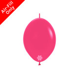 A pack of 6" Fashion Cosmo Pink Link-O-Loon Latex Balloons, manufactured by Sempertex.
