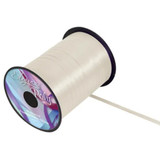 A 500yd Spool Ivory Ribbon, manufactured by Eleganza.