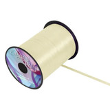 A 500yd Spool Cream Ribbon, manufactured by Eleganza.