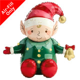 A 36 inch Elf Foil Balloon, manufactured by Partydeco.