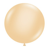 A pack of 25 17" Blush Latex Balloons, manufactured by Tuftex.
