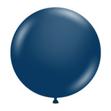 A pack of 25 17" Naval Latex Balloons, manufactured by Tuftex.