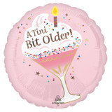 An 18 inch A Tini Bit Older Birthday Foil Balloon, manufactured by Anagram.