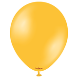 A pack of 50 11" Metallic Goldenrod Latex Balloons, manufactured by Kalisan.