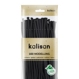 A pack of 50 160 Standard Black Kalisan Nozzle Up Entertainer Balloons.