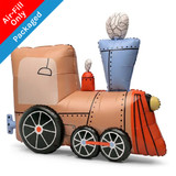 30 inch Train Standing Foil Balloon (1)