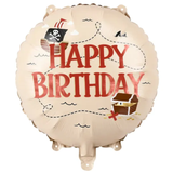 18 inch Happy Birthday Pirates Foil Balloon (1)