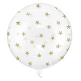 24 inch Transparent Stars Bubble Balloon (1)