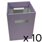 Matt Pastel Lavender Flower Boxes - 18cm x 24cm (10)