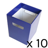 Pearlised Purple Flower Boxes - 18cm x 24cm (10)