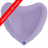 36" Matte Lilac Heart Foil Balloon (1)