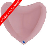 36" Matte Pink Heart Foil Balloon (1) 36" Matte Pink Heart Foil Balloon (1)