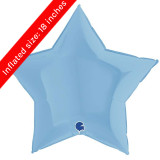 36" Matte Blue Star Foil Balloon (1) 36" Matte Blue Star Foil Balloon (1)