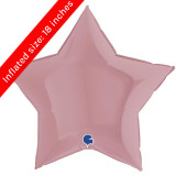 36" Matte Pink Star Foil Balloon (1) 36" Matte Pink Star Foil Balloon (1)