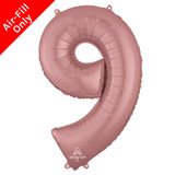 16 inch Anagram Rose Gold Number 9 Foil Balloon (1) 16 inch Anagram Rose Gold Number 9 Foil Balloon (1)