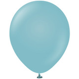 18" Retro Blue Glass Kalisan Latex Balloons (25)