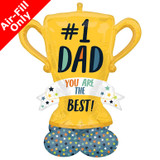 43 inch Best Dad Trophy Airloonz Foil Balloon (1) 43 inch Best Dad Trophy Airloonz Foil Balloon (1)