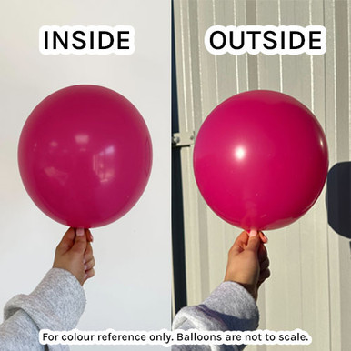 24" Hot Pink Tuftex Latex Balloons (3)