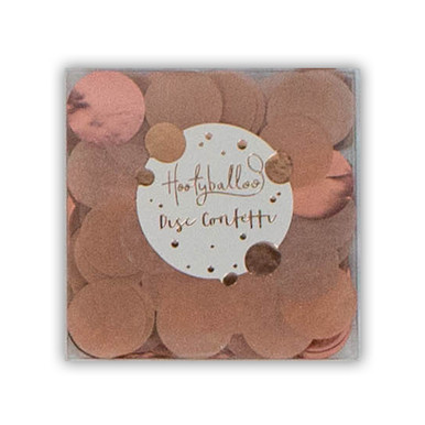 Rose Gold Tissue & Foil Round Confetti - 15g (1)