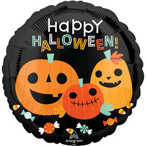 18 inch Happy Halloween Pumpkin Pals Foil Balloon (1) 18 inch Happy Halloween Pumpkin Pals Foil Balloon (1)