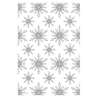 Multi-Level Textured Snowflake Impressions Embossing Folder (1pc)