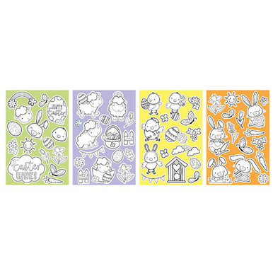 Easter Colour Your Own Stickers Set (4)